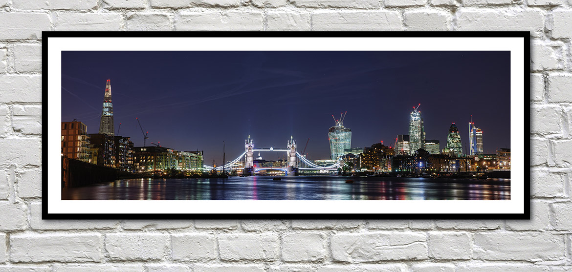 Art gift ideas panoramic print of London