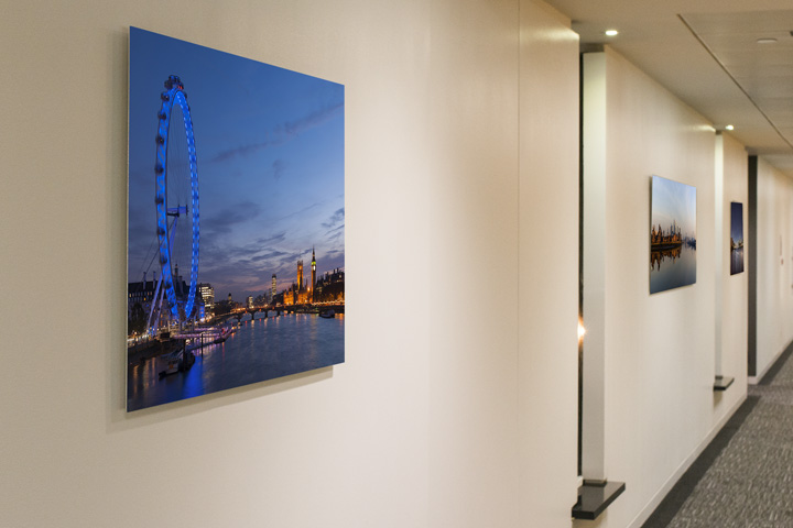  Giant London Eye acrylic print as office art 