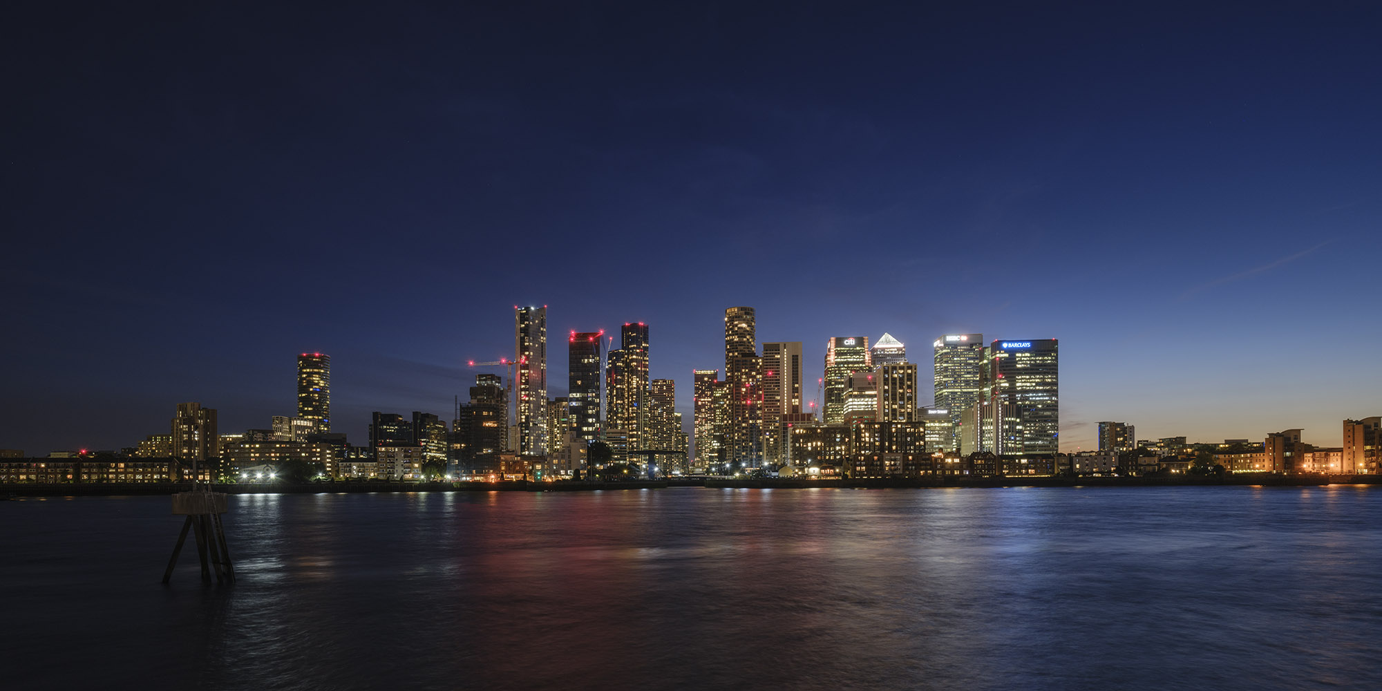 Canary Wharf skyline from fine art photography collection