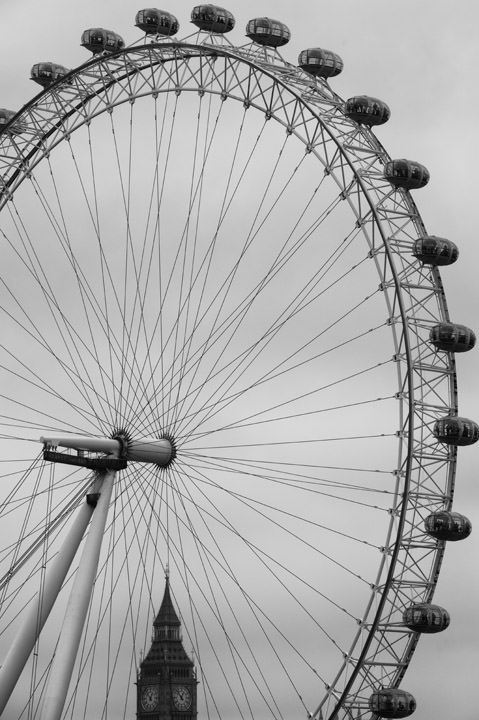 Photograph of Big Ben and London Eye 4