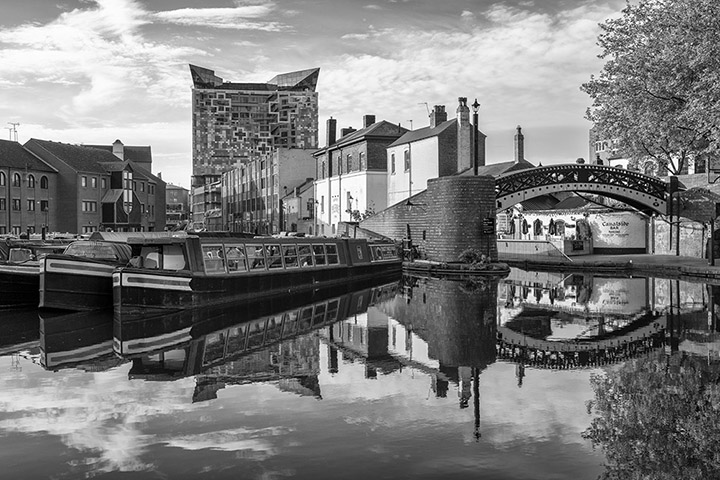 Classic black and white vista of Birmingham 1