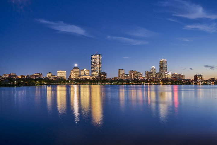 Photograph of Boston Skyline Dusk