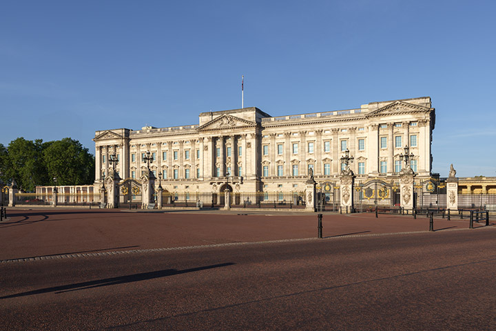 Photograph of Buckingham Palace Blue Sky
