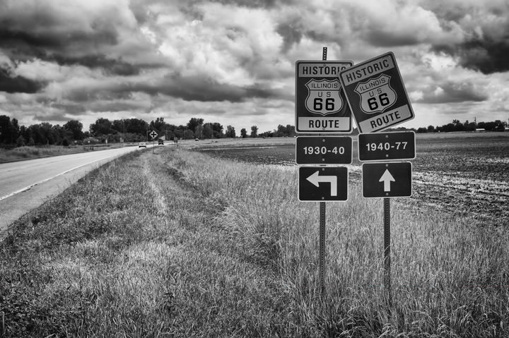 Different Alignments -  Route 66 Illinois 