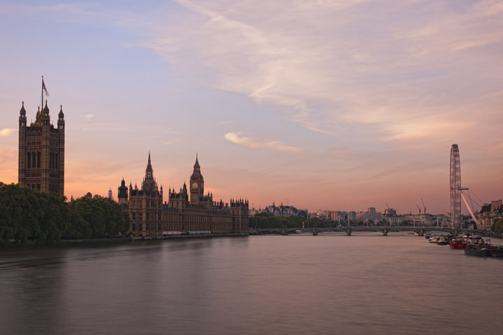 Photograph of Dusk falls over Westminster 3