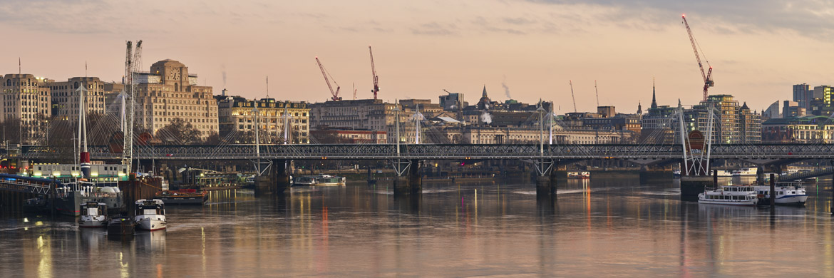 Photograph of Golden Jubilee Bridge Dawn