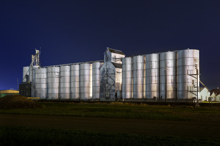 Photograph of Grain Silos Nebraska 1