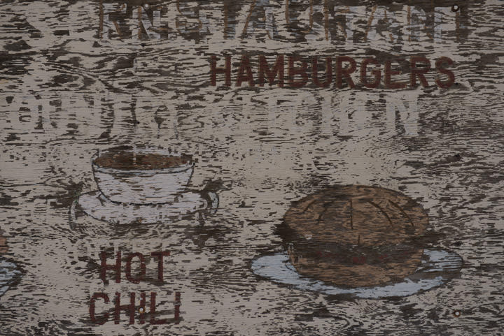 Photograph of Hamburger Sign