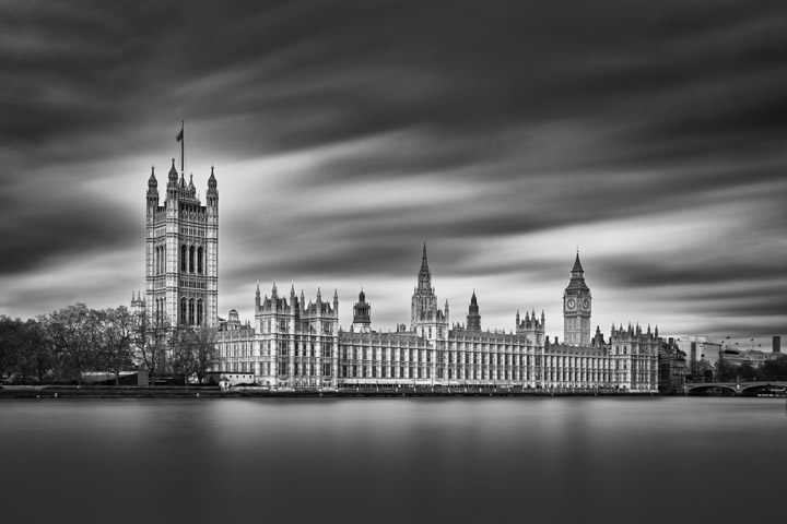 Long exposure image of Houses of Parliament