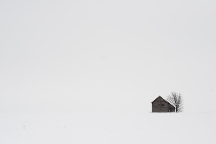 Photograph of Hut in Snow