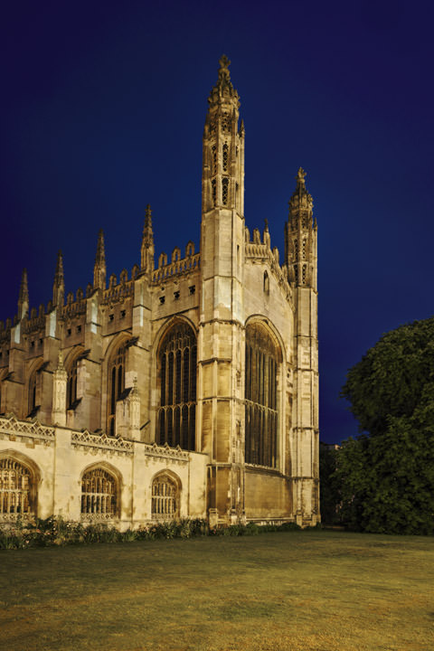 Photograph of Kings College Chapel at Night