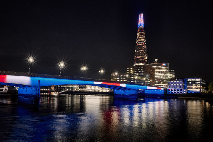 London Bridge Red White Blue