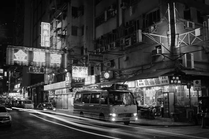Mong Kok 4 in black and white