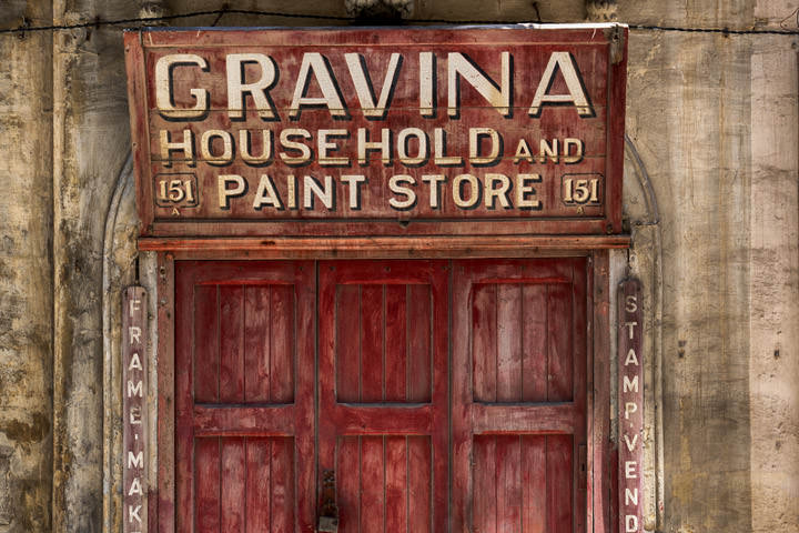  historic shop front Valletta Malta