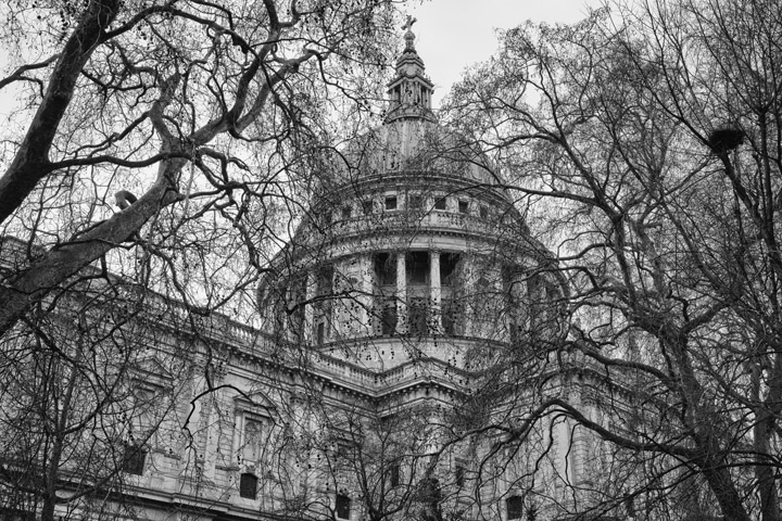 Photograph of St Pauls in Winter 2