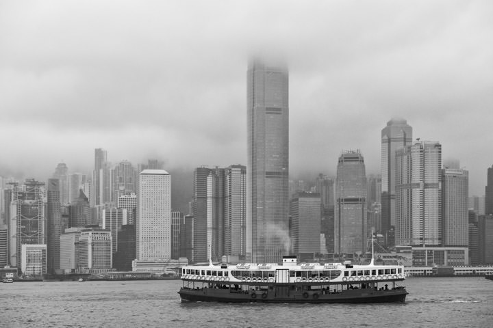 Star Ferry 2 in black and white