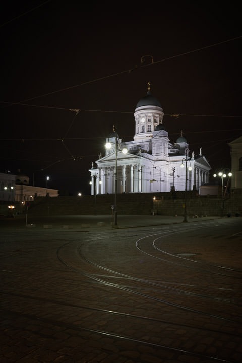 Streets of Helsinki at night 6