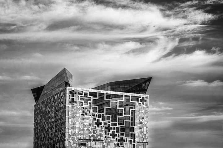 The Cube  in birmingham and pretty skies