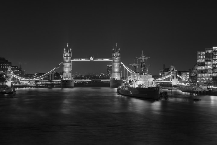 Photograph of Tower Bridge and HMS Belfast 4