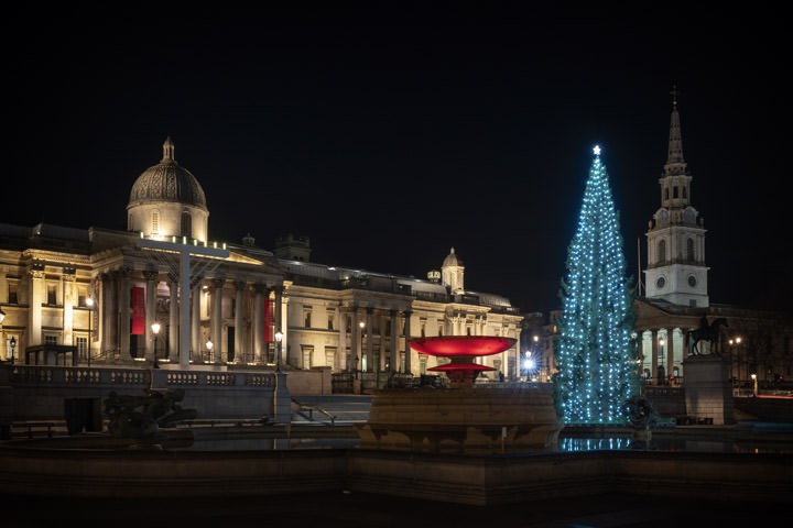 Photograph of Trafalgar Square Christmas